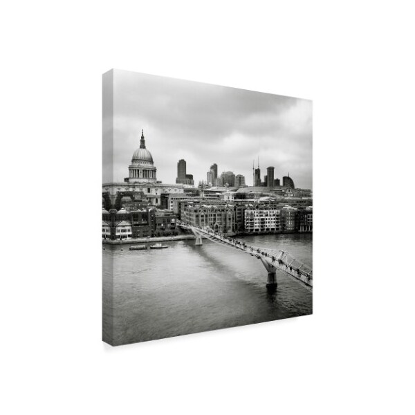 Nina Papiorek 'London Millennium Bridge' Canvas Art,35x35